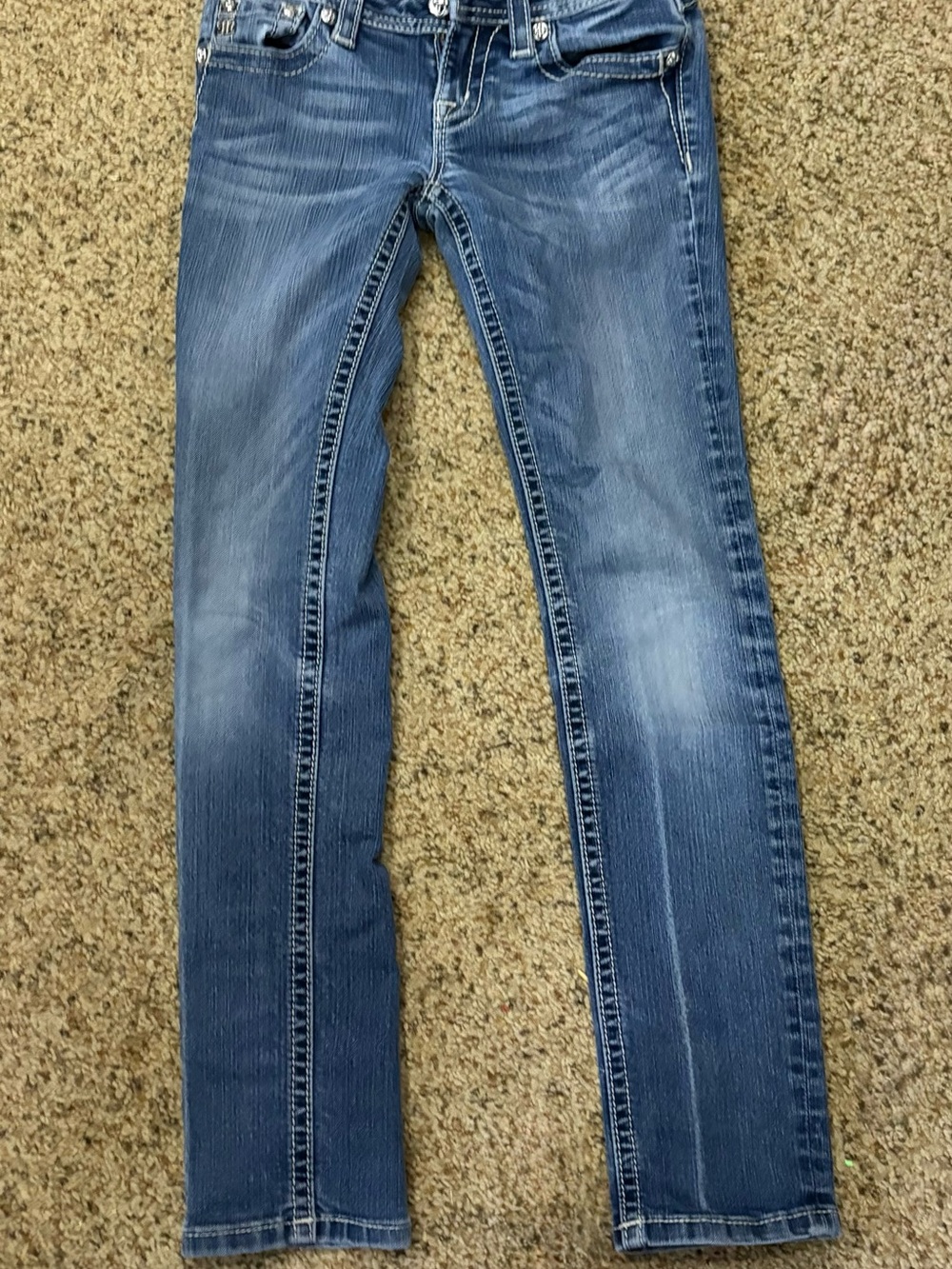 Miss Me Skinny Jeans in Faded Blue Wash